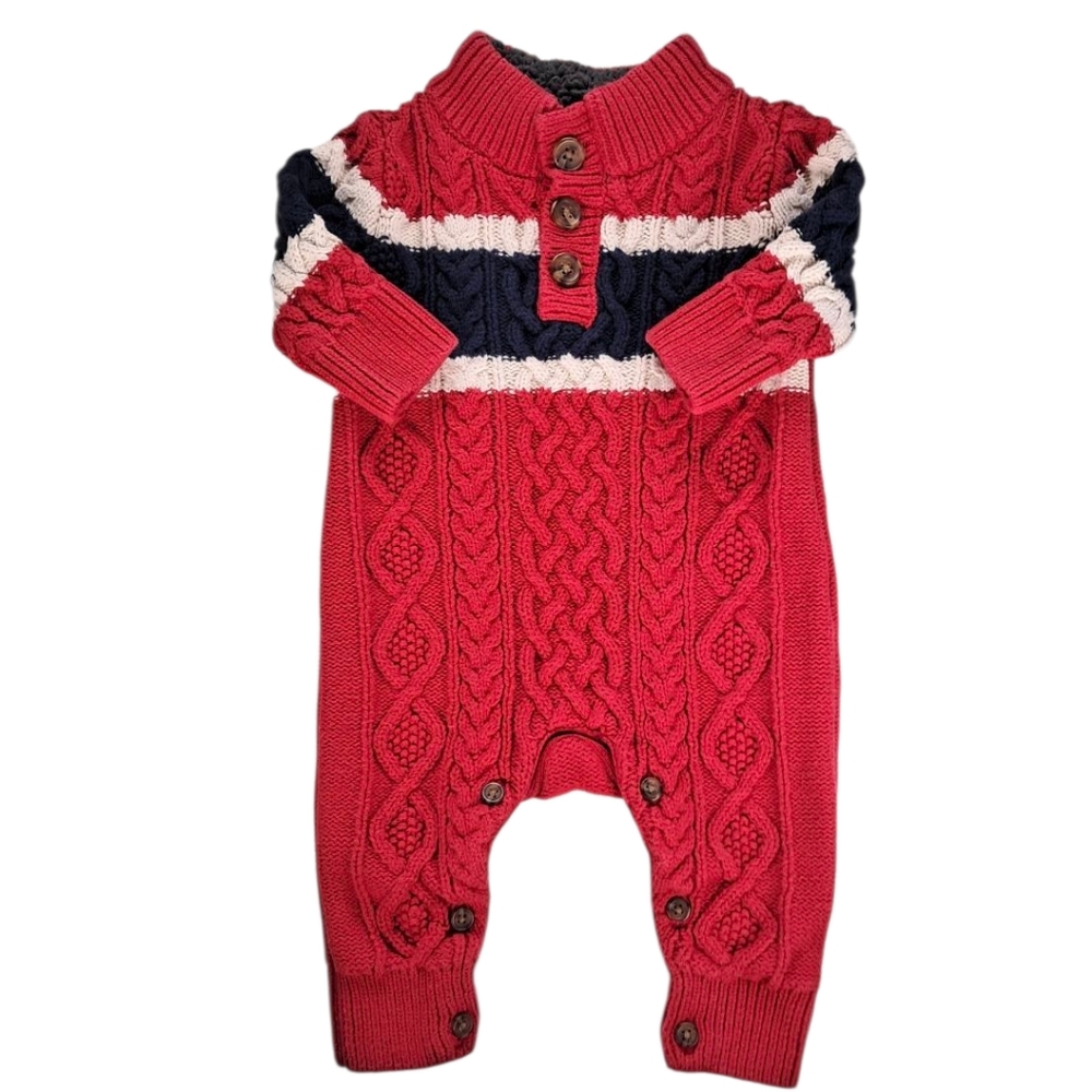 GAP Red Baby Knit One-Piece Size 0-3 Months